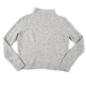 JUICY COUTURE mock neck sweater with silver sparkle embellishment size M